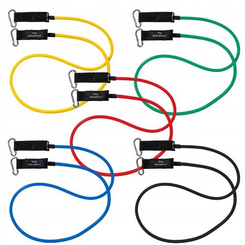 Zestaw Ekspanderów 5 Gum Oporowych do Ćwiczeń na Arena.pl