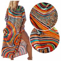 PAREO na plażę PLAŻOWE NARZUTKA letnia sukienka plażowa BOHO tunika ZWIEWNA