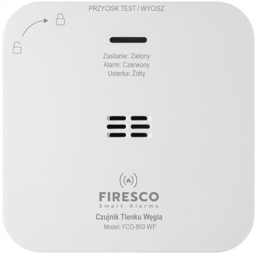 Czujnik czadu Firesco FCO-850 WF z WiFi aplikacja Tuya na Arena.pl