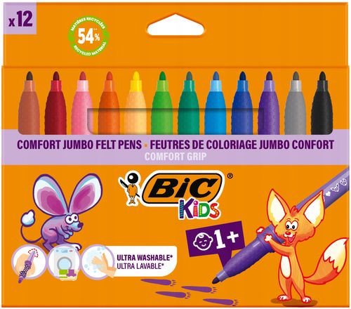 FLAMASTRY JUMBO COMFORT 12SZT. 9598 na Arena.pl