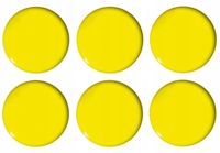 MAGNESY DO T. 30MM/6 ZÓŁTE GŁADKIE TETIS