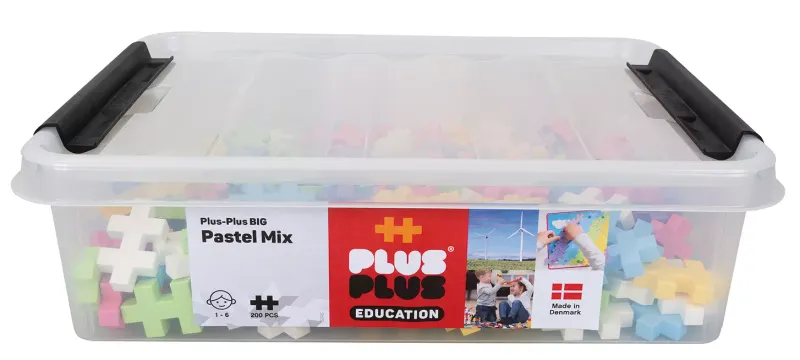 Elementy plus-plus w kolorze pastelowym 200 elementów zdjęcie 1