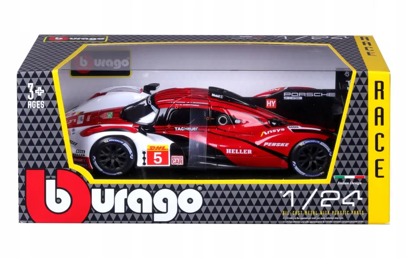 Auto metal., 1:24, PORSCHE 963, białe zdjęcie 9