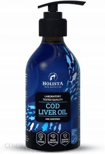 HOLISTA Cod Liver Oil 500 ml Tran z dorsza dla psa i kota SUPLEMENT na Arena.pl