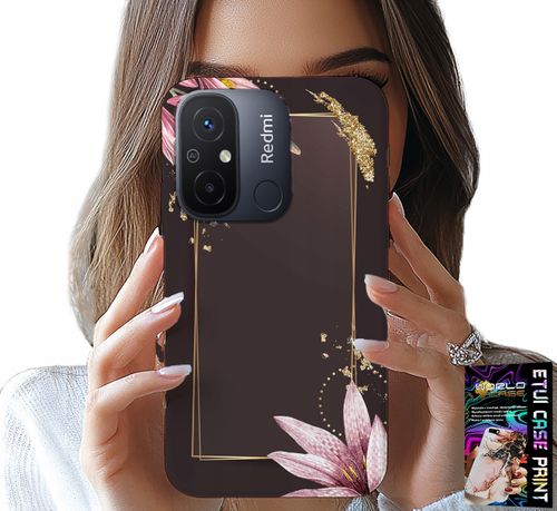 ETUI DO XIAOMI REDMI 12C - KWIECISTE ELEGANCKIE WZORY OBUDOWA na Arena.pl