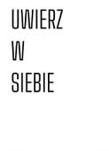 Plakat 13x18cm Z Napisami Nowoczesny Cytat Uwierz w Siebie