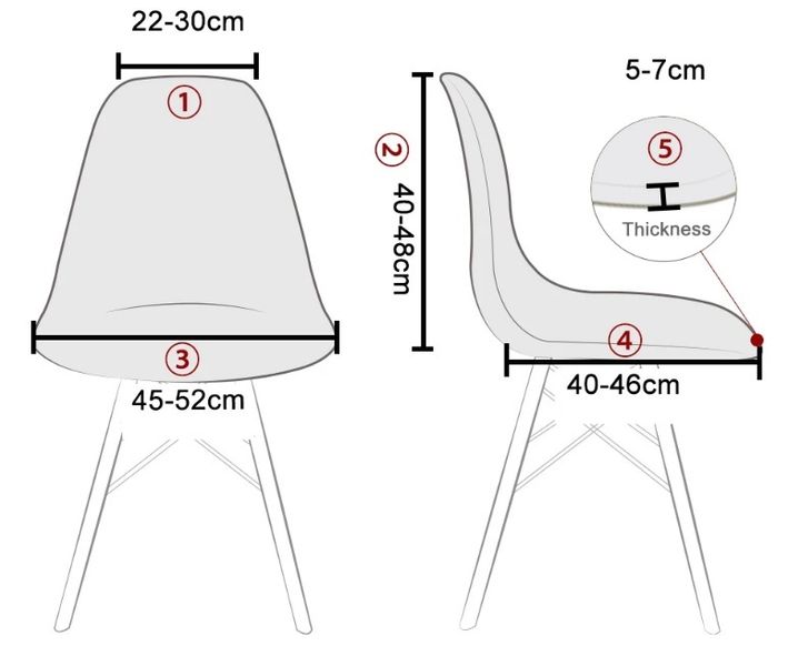 POKROWIEC NA KRZESŁO SKANDYNAWSKIE WELUR PREMIUM AKSAMIT ELASTYCZNY zdjęcie 8