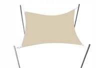 ŻAGIEL PRZECIWSŁONECZNY WODOSZCZELNY DO OGRODU NA TARAS DACH BEŻOWY 4,2X4,7