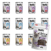 BULTI mokra karma dla psa Indyk Dorsz Jagnięcina 12x400g + Jerky Jagnięcina