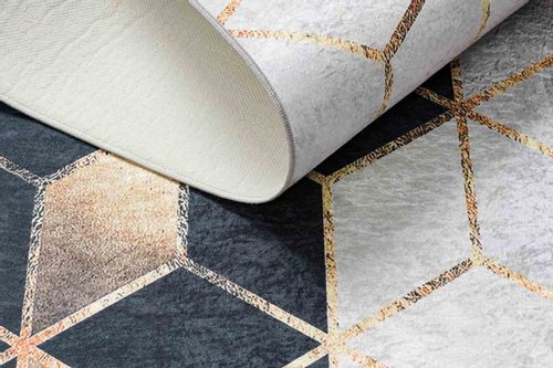 RUG/LU/ARLEN/CUBE2/BLACK+GOLD/80x150 na Arena.pl