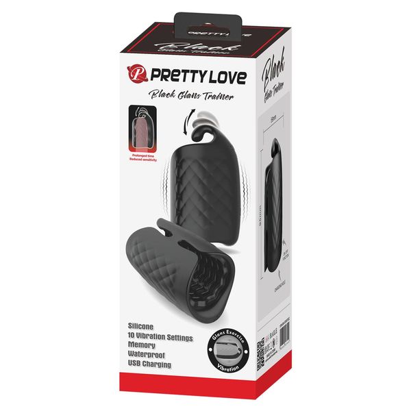 pretty love   black glans trainer, 10 vibration functions zdjęcie 14