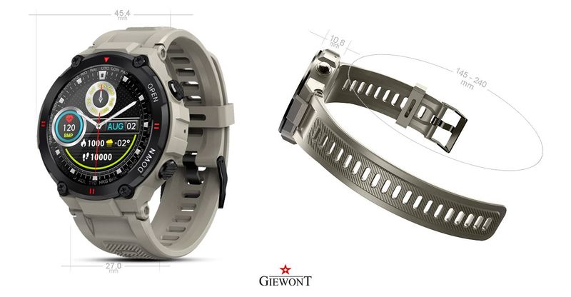Smartwatch Giewont GW430-2 Szary zdjęcie 11