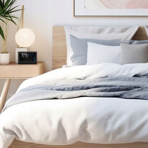 Stacja pogodowa pogody meteo TERMOMETR HIGROMETR WiFi TUYA BAROMETR ZEGAR na Arena.pl