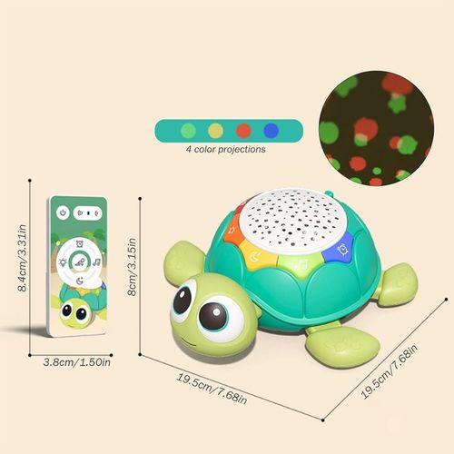 UCIEKAJĄCY PEŁZAJĄCY żółw INTERAKTYWNA ZABAWKA CHODZĄCY MUZYKA i projekcją na Arena.pl