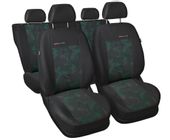 Uniwersalne welurowe pokrowce ELEGANCE ZIELONE do MAZDA CX3