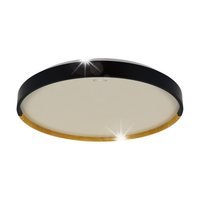 PLAFON LAMPA OPRAWA LED FARNA 24W 4000K CZARNY BRĄZOWY IDEUS STRUHM 04156