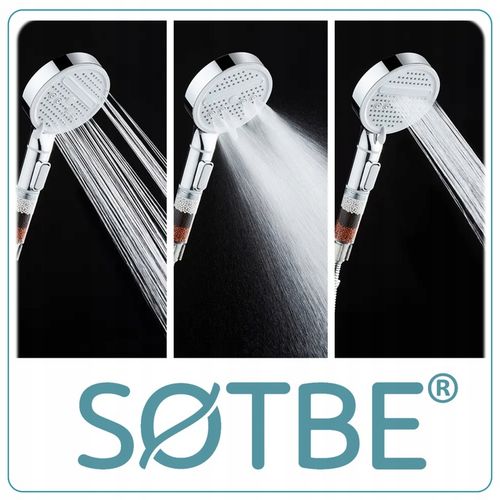 Słuchawka natryskowa pod prysznic DUŻA SOLIDNA start stop filtr kamienny na Arena.pl