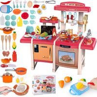 Kuchnia Interaktywna Duża Piekarnik dla Dziecka Dźwięki Kran Garnki