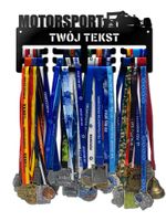 Wieszak na medale MOTORSPORT twoje imię dowolny tekst 145.1