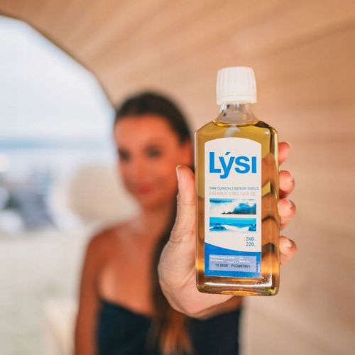 Lysi TRAN ISLANDZKI NATURALNY Omega 3 EPA DHA WITAMINA A D E 240ml na Arena.pl