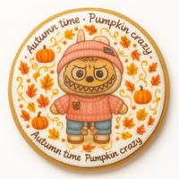 CIASTKO LUKROWANE HALLOWEEN NO.2 ROZ.M KOŁO RĘCZNIE ROBIONE