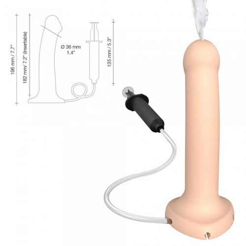 SQUIRTING CUM DILDO SEMI REALISTE VANILLA   L na Arena.pl