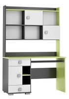 Duże biurko z nadstawką dla dziecka meble młodzieżowe regał GREEN Y15