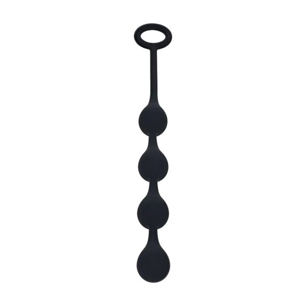 Waterdrop Silicone Anal Balls - S - 20Mm - Black zdjęcie 1