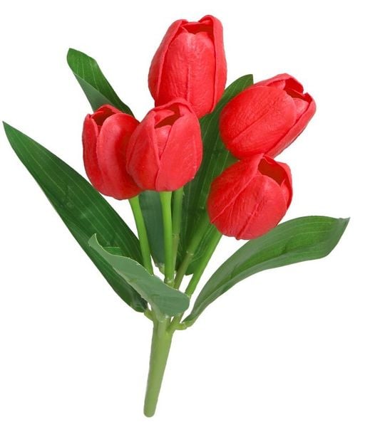 TULIPANY BUKIET TULIPANÓW GUMOWANE GUMOWE SILIKONOWE JAK ŻYWE zdjęcie 5