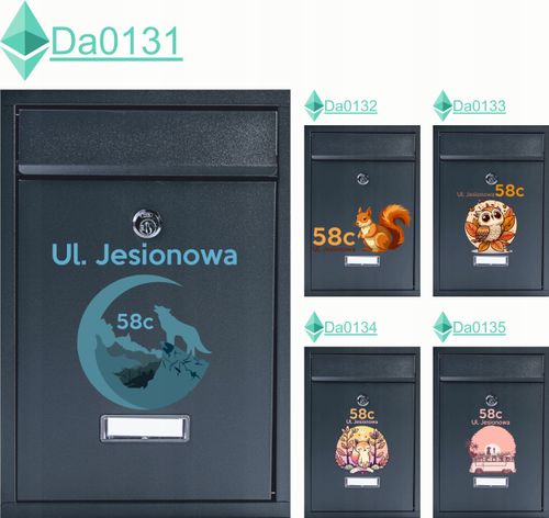SKRZYNKA NA LISTY POCZTOWA stal z nadrukiem UV adres numer domu miejscowość na Arena.pl