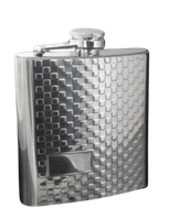 Dekor Szachownica Piersiówka ze Stali Nierdzewnej 7 OZ ok. 210 ml Gentelo