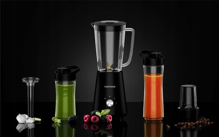 Blender Kielichowy VERTENZ mocny dwa bidony MIKSER 4w1 DO SMOOTHIE zdjęcie 6