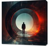 Obraz 70x70cm Portal do Świata