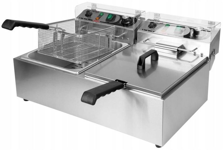 FRYTOWNICA PODWÓJNA 2X6L 2X3KW YATO YG-04622 zdjęcie 6