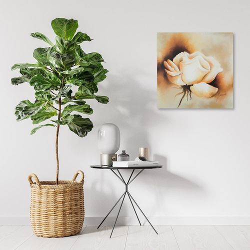 Deco Panel, Beżowa róża 69x69 na Arena.pl