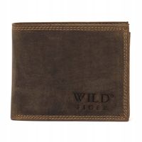 Portfel męski Wild Tiger - ciemnobrązowy