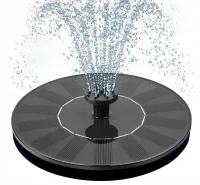 Fontanna pływająca solarna 15cm pompka wodna ogrodowa do oczka wodnego