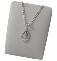 Łańcuszek Srebrny Diamentowany z Medalikiem na Komunie Srebro 925