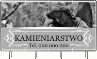 BANER REKLAMOWY 200x100cm projekt w cenie różne wzory KAMIENIARSTWO