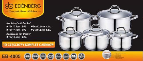 GARNKI EDENBERG JUMBO 10 ELE. [EB-4005] na Arena.pl