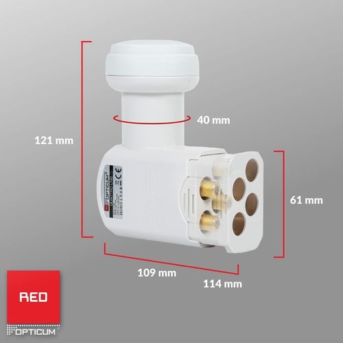 KONWERTER SATELITARNY SATELITY Quad LQP-04H na CZTERY OPTICUM Full HD na Arena.pl