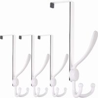 hak haczyk wieszak na drzwi biały 4szt