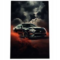 2 x Obraz 120x80 samochody ford mustang gt 5.0 wyścigowy sportowy ciemny ar