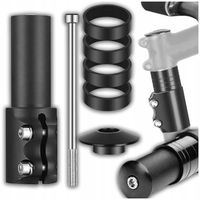 PRZEDŁUŻKA WSPORNIKA KIEROWNICY ADAPTER A-HEAD DO ROWERU PRZEDŁUŻACZ CZARNY