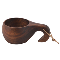 ROBIONY DREWNIANY KUBEK DO KAWY KUKSA