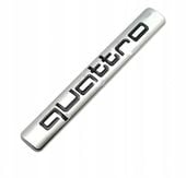 Emblemat metalowy Quattro Audi Napęd na 4 koła Naklejka Wlepa Sticker Chrom