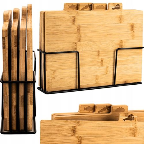 DESKA DO KROJENIA DESKI NA STOJAKU DO KROJENIA DREWNIANY ZESTAW DESEK na Arena.pl