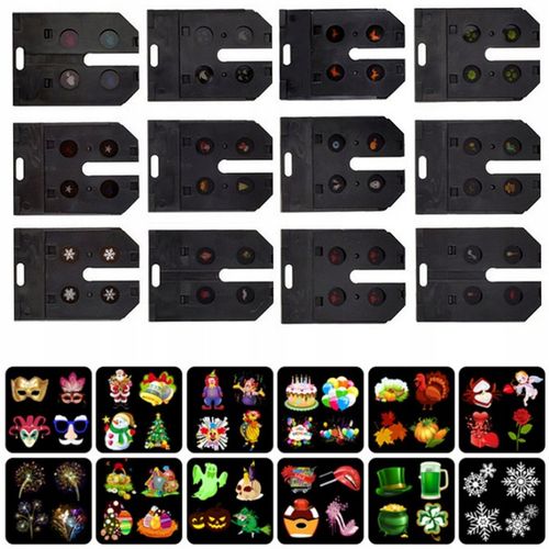 PROJEKTOR LED ŚNIEG ŚWIĄTECZNY 48 WZORÓW LASEROWY REFLEKTOR NA DOM RZUTNIK na Arena.pl