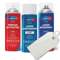 lakier samochodowy w sprayu zestaw do zderzaków skoda lf9e white candy