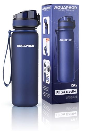 Butelka Filtrująca Bidon do wody AQUAPHOR CITY 500ml Granatowy 3 na Arena.pl